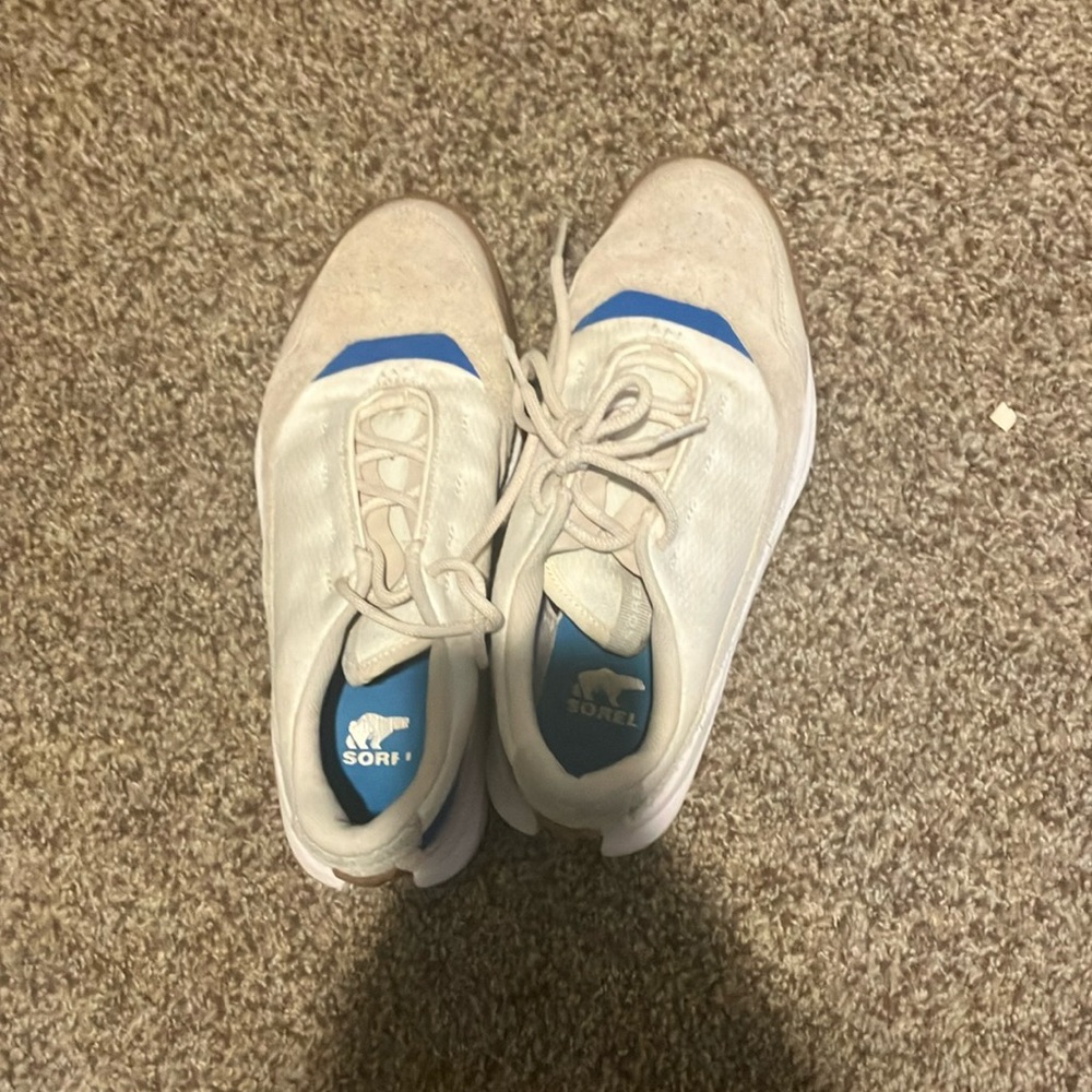 Sorel Women's Athletic Shoes in White and Blue